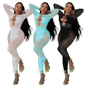 Ubrania damskie poza ramionami Jumpsuits perspektywa lamparta perłowa przycisk Pearl One ramię seksowny kombinezon bodysit bodysuit