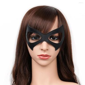 Party Masks Black Red Leather Eye Mask Cosplay Sexy Eyewear Halloween Accessories 3 typer