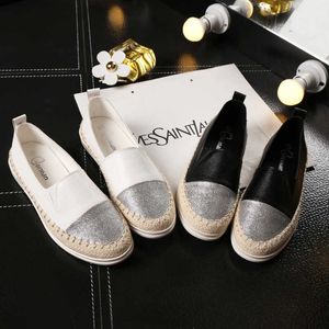 Scarpe eleganti Dropshiping 2019 Moda Scarpe nere per donna Casual Slip on Mocassini Ballerine Infermiera Donna Espadrillas Tenis Plus Size T221010