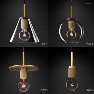 Hängslampor vintage modern led lätt restaurang bar hängande belysning lyx nordisk retro kreativt sovrum sovrum guld dekor lampa