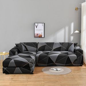 Pokrywa krzesełka elastyczna sofa do salonu rozciągnięcie rozciągnięcia narzuty segmentowe Couch L Couch L Kształt Krajowy Fotel 1/2/3/4 SEART 1PC