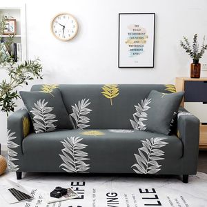 Chair Covers Classic Leaf Pattern Printed Sofa Cover Elastic Dust-Proof Wear-Resista 8% Spandex 1 2 3 4 Seater L-Shaped Couch Slipcover Buy