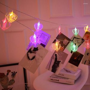 Str￤ngar LED clip Light String f￶r att h￤nga POS -lampor Lykta Bildbelysning Party Internet Celebrity Room Decor Lamp