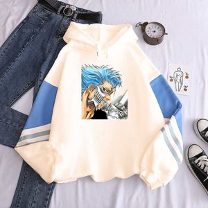 Felpe con cappuccio da uomo Felpe Anime Bleach Grimmjow Jaegerjaquez Gothic Cartoon stampato Manga Harajuku Streetwear Manica lunga Uomo Inverno G221008