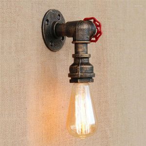 Wall Lamp American Style Retro Vintage Industrial Water Pipe Light for Home Rustic Metal Steampunk Cafe Bar Sconce