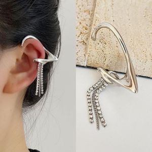 Rücken Ohrringe Punk Fee Ohr Clip Für Frauen Strass Quaste Ohrring Mädchen Unregelmäßige Manschetten Koreanische No-percing Schmuck