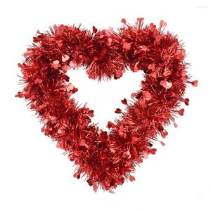 Fiori decorativi Ghirlanda unica Bellissima ghirlanda appesa multicolore Adorabile decorazione a forma di cuore