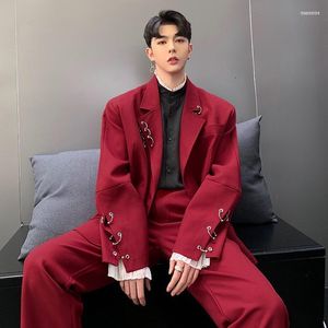 Herrdr￤kter m￤n 2022 Autumn Fashion Men toppar par stiliga koreanska jackor all-match boutique kl￤der enkel stil