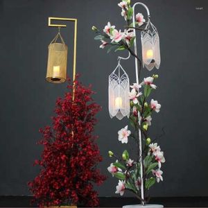 Party Decoration Wedding Lantern Road Leading Iron Arch Bakgrund Electronic Candle Festival Stage Frame