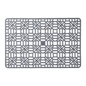 Tapetes de mesa de aço inoxidável fundo de fazenda drenagem de silicone laço de cozinha multicolor tigela de cerâmica pia de cerâmica mato resistente ao calor prato de calor