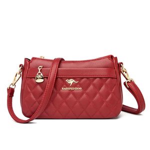 Bolsa feminina HBP nova 2023 bolsas transversais femininas bolsa de ombro única com linha bordada bolsa quadrada pequena para mãe