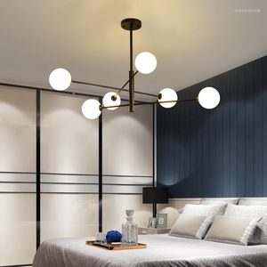 Avizeler Mdwell G9 Ampul Oturma Odası Yatak Odası Ledlamdı Kolye Led Siyah/Altın Nordic Parlak Kapalı Aydınlatma