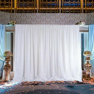 Dekoracja imprezy 10x37 stóp biała plisowana Flesta Po Wedding Pography Pography kurtyna do obchodów wystroju scenicznego