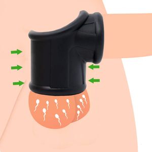 Massager Vibrator Triple Penis Ring ondergoed Volwassen seksspeeltjes voor mannen vertragen ejaculatie silicium cockring bal brancard siliconen