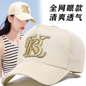 Bollm￶ssor H￶g Top Hat Kvinnor Fashionable Summer Full Mesh andningsbara stora huvudomkrets Baseball Cap Sun Protection Shade Large