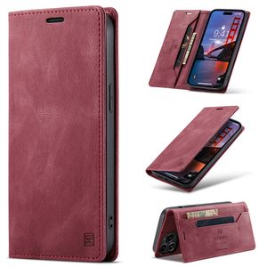 Slim Folio Matte Leather Phone Cases for Samsung Galaxy Z Flip3 Flip4 5G A12 A32 A42 A52 A72 A22 A22S A51 A71 A13 A53 A33 A73 A21S A70 A40 F42 Card Slot Wallet Bracket Shell