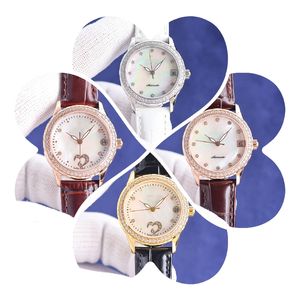 Montre de Luxe Womens Watches 33mm Automatisk mekanisk r￶relse Pearl Fritillaria Dial lyxklocka armbandsur 50m vattent￤t