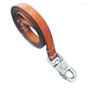 Hundhalsar Legendog Leash Harness Faux Leather Lead Valp Walking Leashes Training Rope Belt för små medelstora stora hundar husdjursmaterial