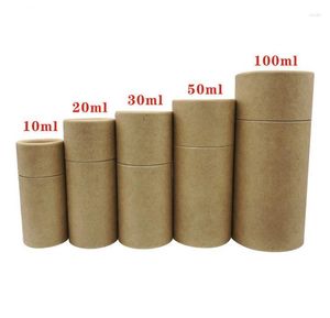 Present Wrap Premium Kraft Cardboard Rubes Case Packing Box f￶r eterisk oljeflaska 10 ml - 100 ml SN3206