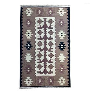 Carpets India Wool Weave Good Product Gody mattor Kilim Koncise Ash Color System Simple Bright Color Land Blanketgc195Kliyg28