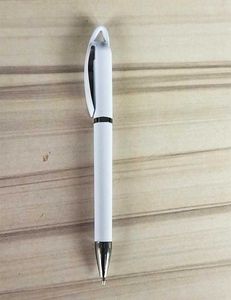 Белая теплопередача мяч -точка ручка реклама горячая штамповка личность DIY