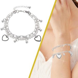 Bangle Wedding Acessórios Jóias para mulheres Anéis retrô Loves Double Watch Gift Conjunto de brincos de coração Dia dos namorados Dia dos namorados