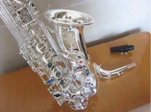 2022 New Alto Saxophone Mark VI Silver Plated E Flat Professional Musical Musical Sax with Case نحاس القصب