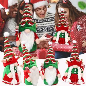 Пара сказочных куклов Санта -Клаус Безликие куклы Рождественские украшения Новый год подарочные игрушки рождественские деревья украшения