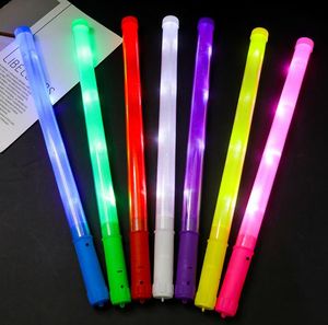 Decorazione per feste LED Glow Stick Torcia Accendi bastoncini lampeggianti Bacchetta per feste-concerti Eventi Allegria Atmosfera oggetti di scena Giocattoli per bambini regalo premio perfetto SN6828