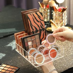 Lagringslådor BINS KLAR ACRYLISK KOSMETISK BOX Makeup Lipstick Eyeshadow Palette Organizer Storag innehåller 221008