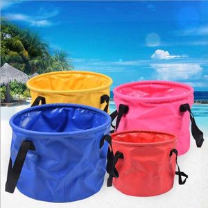 Hiking Portable folding small bucket car wash supplies Hydration Gear Outdoor camping thickened fishing water breaker 2024