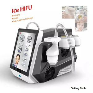 8D Frozen Hifu Machine Vmax 62000 Tiro de gelo Hifu Ultrassom Skin Skining Face Lifting Anti-Riuste Remoção Remoção Dispositivo antienvelhecimento Para uso do salão