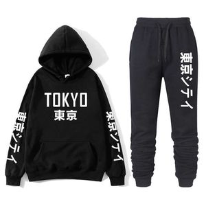 Herrspår 2020 Nya toppar Rapo Harajuku Hoodies Tokyo City Printing Pullover Sweatshirt Hip Hop Streetwear Vetement Homme Men/Women Hoodie G221007