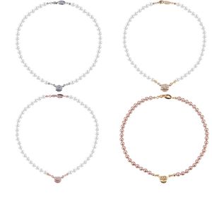 Naszyjniki wisiorek Saturn Pearl Naszyjniki vivi z logo homara designer clasp love luksus bransoletki bijoux dla męskich kobiet