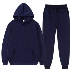 Herrespår huvtröjor sätter män mode hoodies svarta varumärke byxor avslappnad jogger kostym spårdräkt sweatshirt kvinna pullover chandals hombre g221010