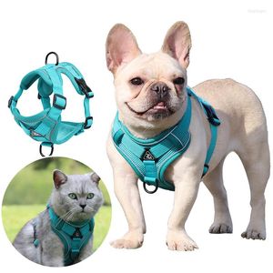 Dog Collars Harness Breathable And Reflective Small Accessories Cat Leash Chihuahua Puppy Pet Supplies
