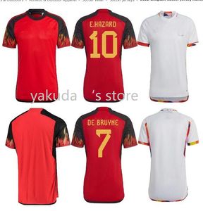 Camisas de futebol 2022 7 DE BRUYNE HAZARD LUKAKU Camisa de futebol 22-23 WITSEL MERTENS BENTEKE BATSHUAYI Seleção masculina infantil Qualidade tailandesa