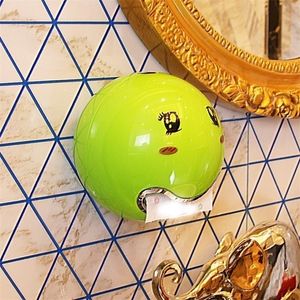Toilettenpapierhalter Emoticon Abs Kunststoff rollen eine Vielzahl von Farben kreativer Taschentuchbox für Badezimmer El 221008