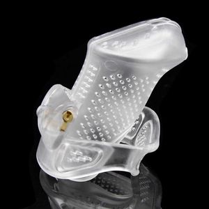 Massager Vibrator Design 3d Cock Cage Sleeve Plastic Lockable Male Chastity Device with Lock Penis Rings Adult Games Sex Toys for Men H2