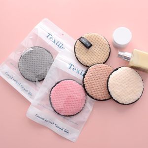 Reusable Towel Soft Makeup Remover Pads Microfiber Make Up Removing Wipe Cotton Pineapple Round Cosmetic Puff Lazy Face Cleaning Tools DD
