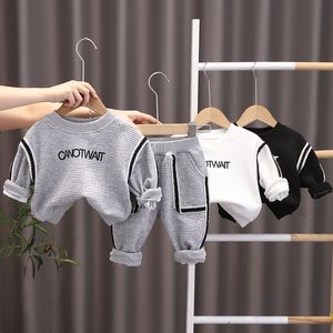 Autumn Roupos infantil Criança infantil Conjuntos de roupas para meninos calças de camiseta 2 PCs Terno de roupas infantis