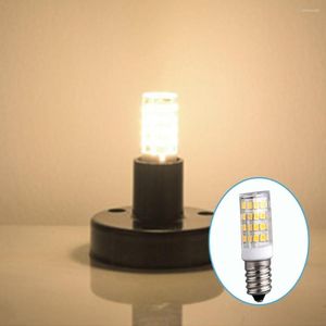 Lâmpadas de mesa E14 7W Lâmpada de lâmpada LED Lâmpada para cozinha Capuz Capinho geladeira iluminação de fogão decoração de vela