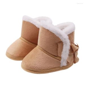 Boots Winter Baby Boys Girls Shoes Russia Infants Warm Faux Fur Booties Leather Boy