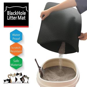 Kedi Yatak Mobilya Kat Çift Katmanlı Pet Kedi Kedi Çöp Kutu Mat Su Geçirmez Filtreler Pedler Slip Slip Yatak Evi Temiz Tuzak Tuzak Yavru Kedi Sandbox Cama Para 221010