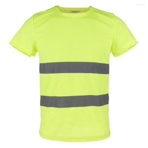 Racing Jackets Hi Viz Vis T-Shirt High Visibility Reflective Tape Safety Security Work Top