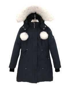 Damska kurtka pucha parkas odznaka trzymaj ciepłe wiatroodporne płaszcze odzieży wierzchniej zagęszcza się, aby oprzeć się zimnej zimowej płaszczu pluszowego kołnierza jakość płaszcza Czarna kurtka puffer 001