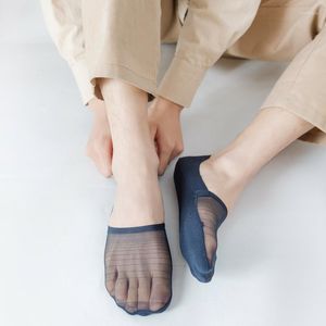Herrstrumpor pairs Sock tofflor män ingen show tunt osynlig mode man sommar hög kvalitet ankel fast färg andas andas