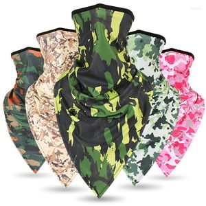 Bandanas Fashion Camouflage Sport Tube Scarf Cycling Bandana Vandring Jakt Militär Taktisk nack varmare Gaiter Kvinnor Män halv ansiktsmask