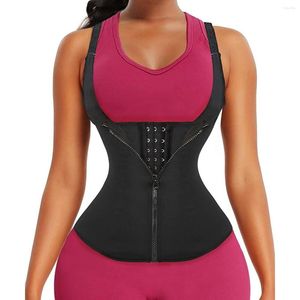 Kadın şekillendiricileri sauna shapewear kadın ter şekillendirici yelek korset termo bel eğitmeni göbek zayıflama kılıfı neopren kilo vermek