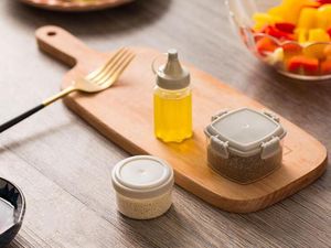 Molho de pl￡stico Squeeze garrafa mini -tempero salada de salada recipientes ao ar livre churrasco port￡til Spice Jar Kitchen Tool Tool